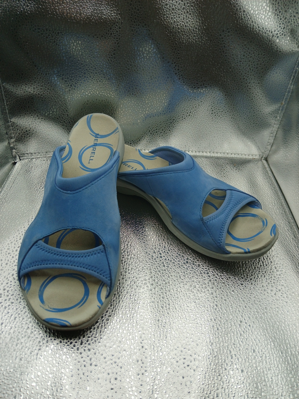 Merrell Light/Baby Blue Slide Sandals Women's Size 10